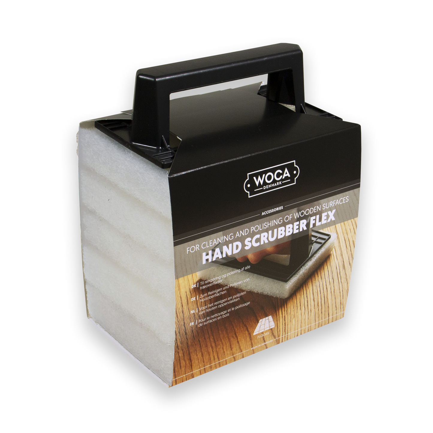 Kit tampone manuale flessibile con pad bianco